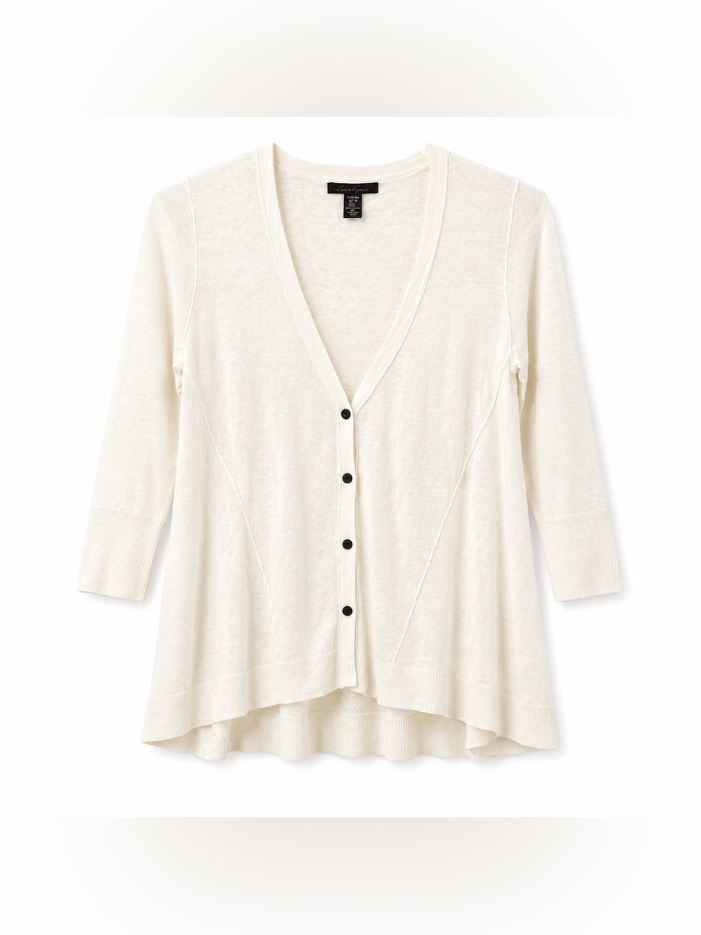 Kenneth Cole White Lightweight Knit Cardigan Women’s Small NWT Button Front
